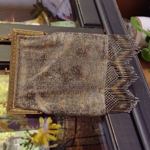 Antique metallic beaded handbag 1920's